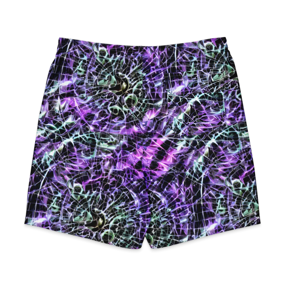 Spectral Circuitry on Men's Board Shorts — Back