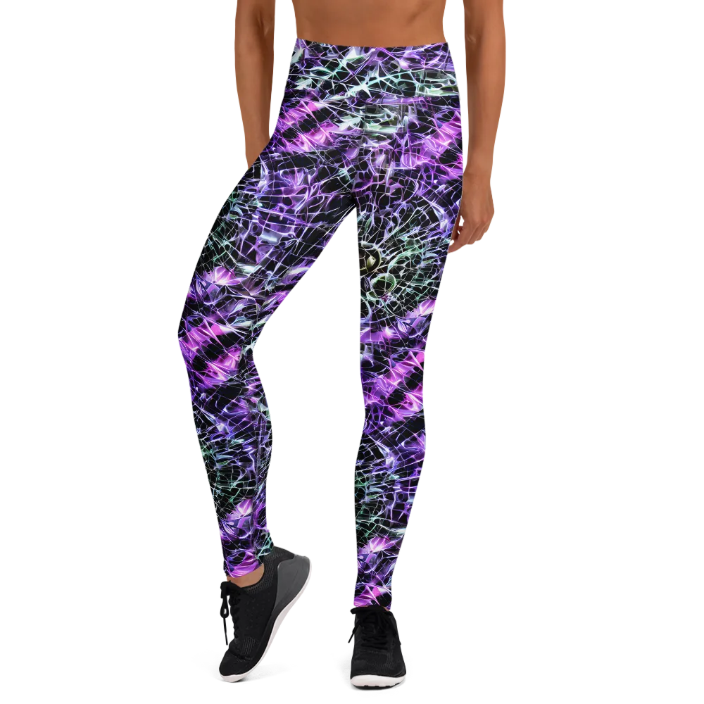 Spectral Circuitry on Yoga Leggings — Front
