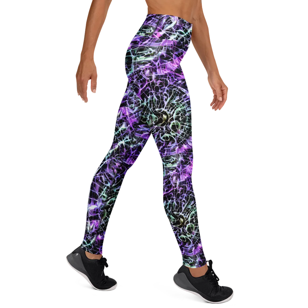Spectral Circuitry on Yoga Leggings — Right