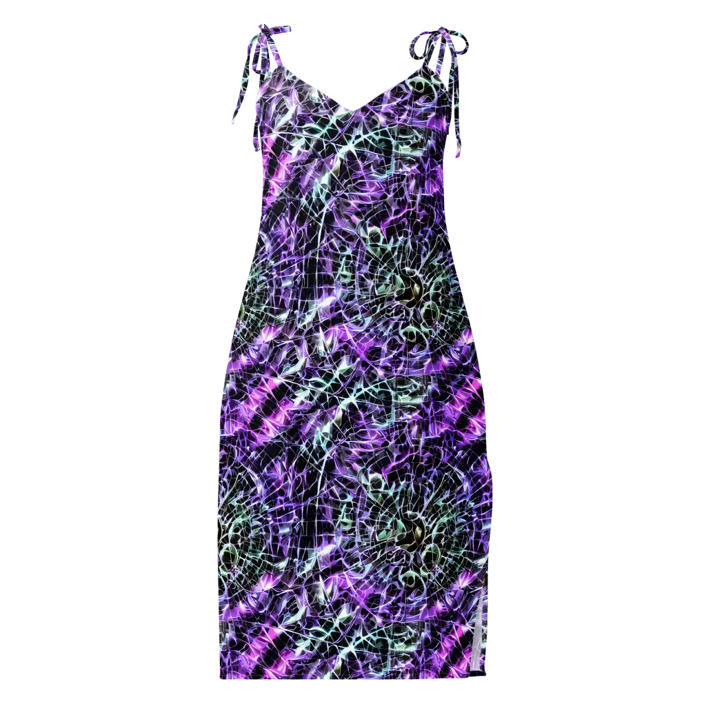 Spectral Circuitry on Slip Dress — Front