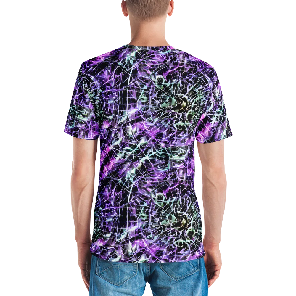 Spectral Circuitry on Men's Crew Neck T-Shirt — Back