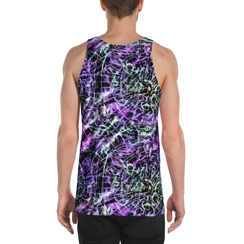 Spectral Circuitry on Men's Tank Top — Back