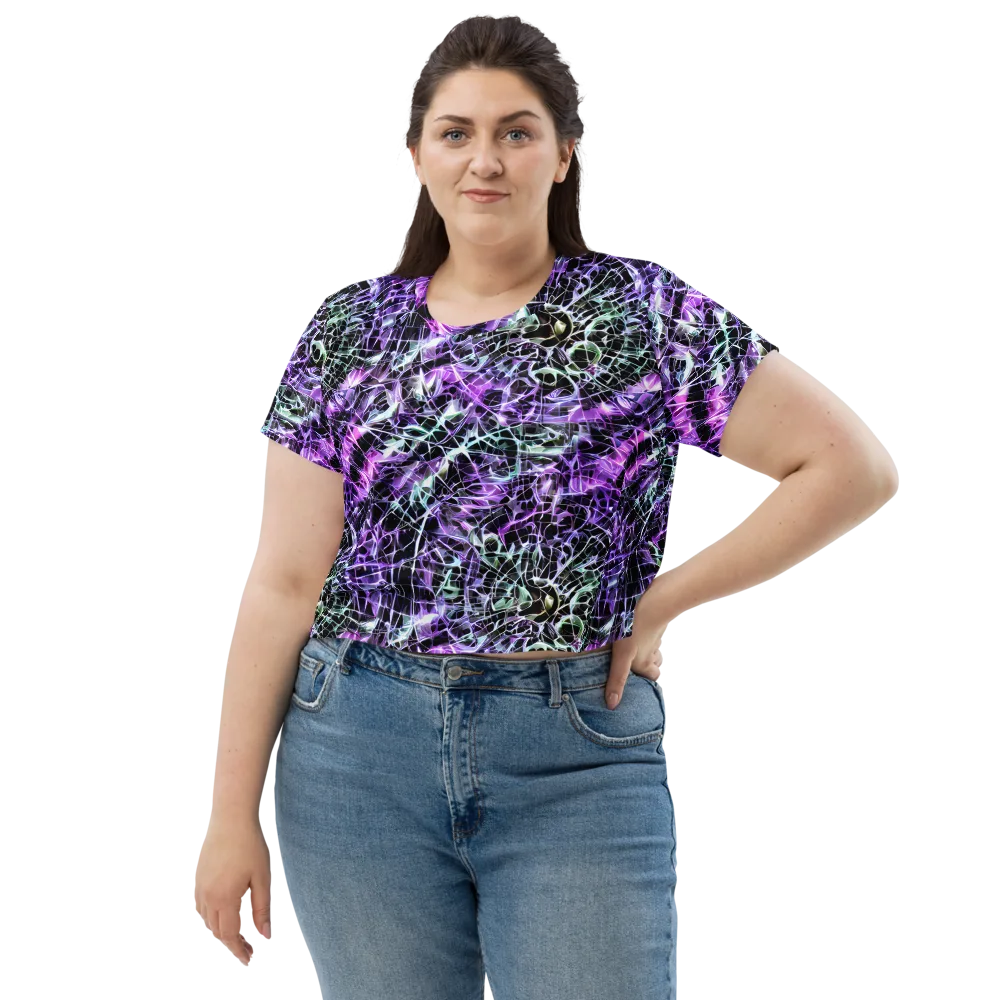 Spectral Circuitry on Crop Tee — Front
