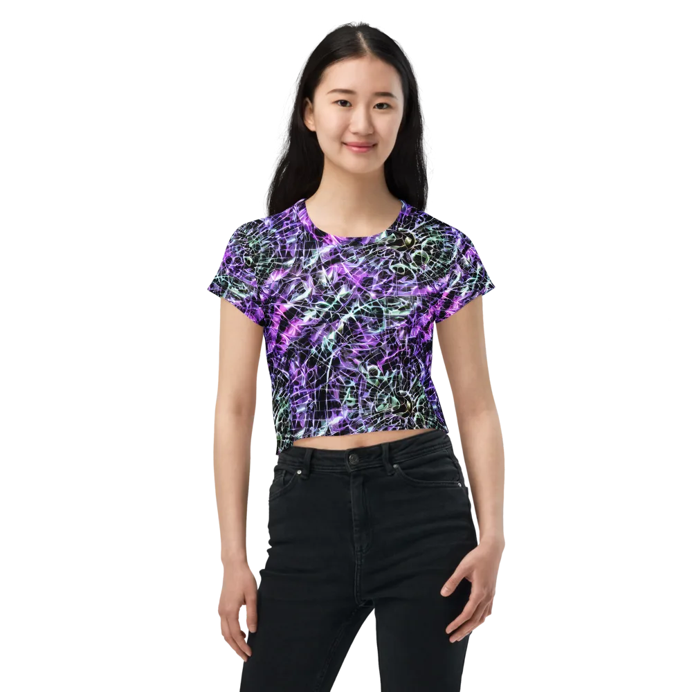 Spectral Circuitry on Crop Tee — Front