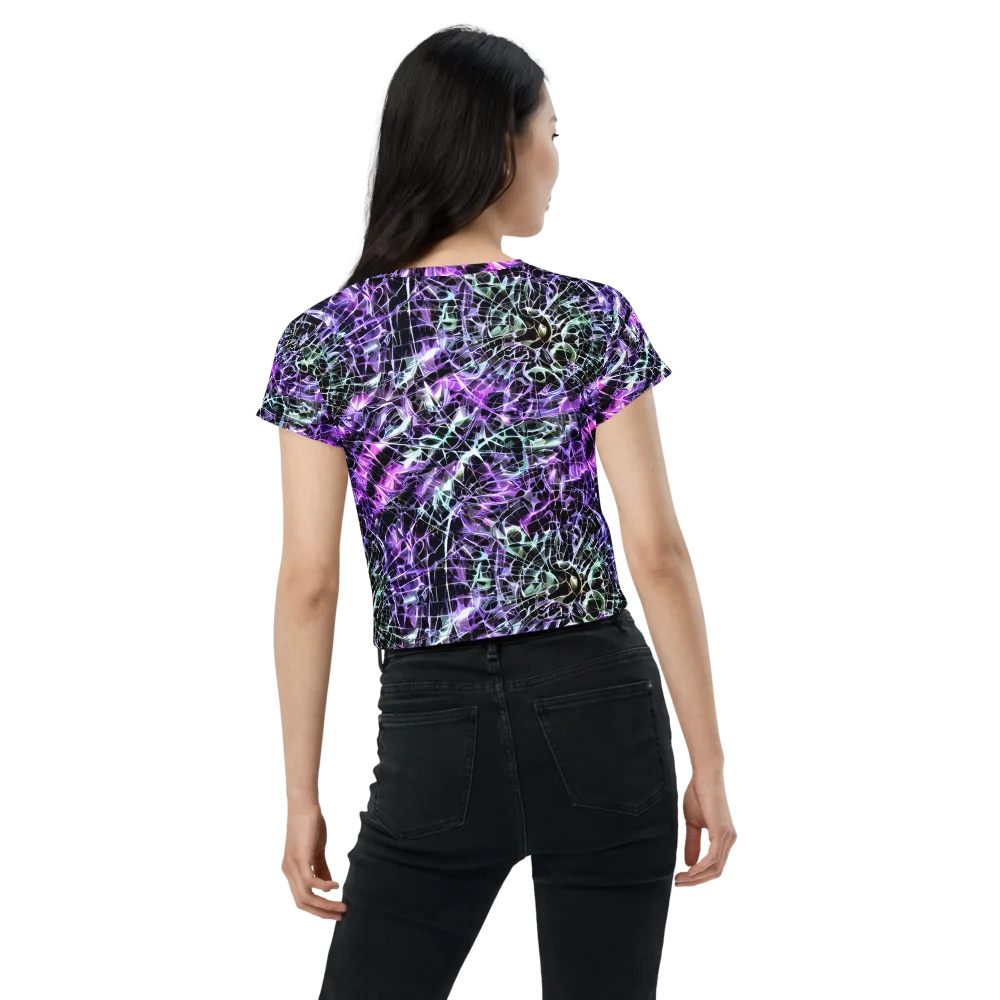 Spectral Circuitry on Crop Tee — Back