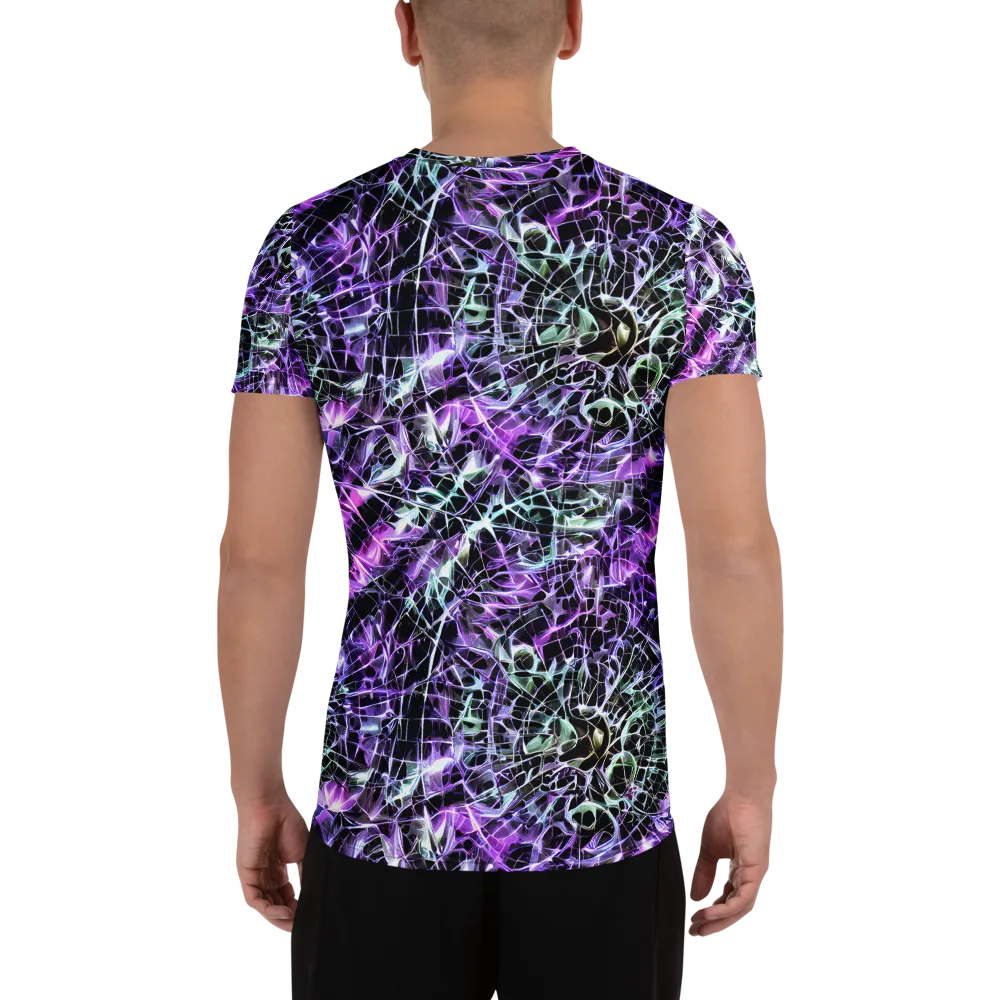 Spectral Circuitry on Men's Athletic T-Shirt — Back