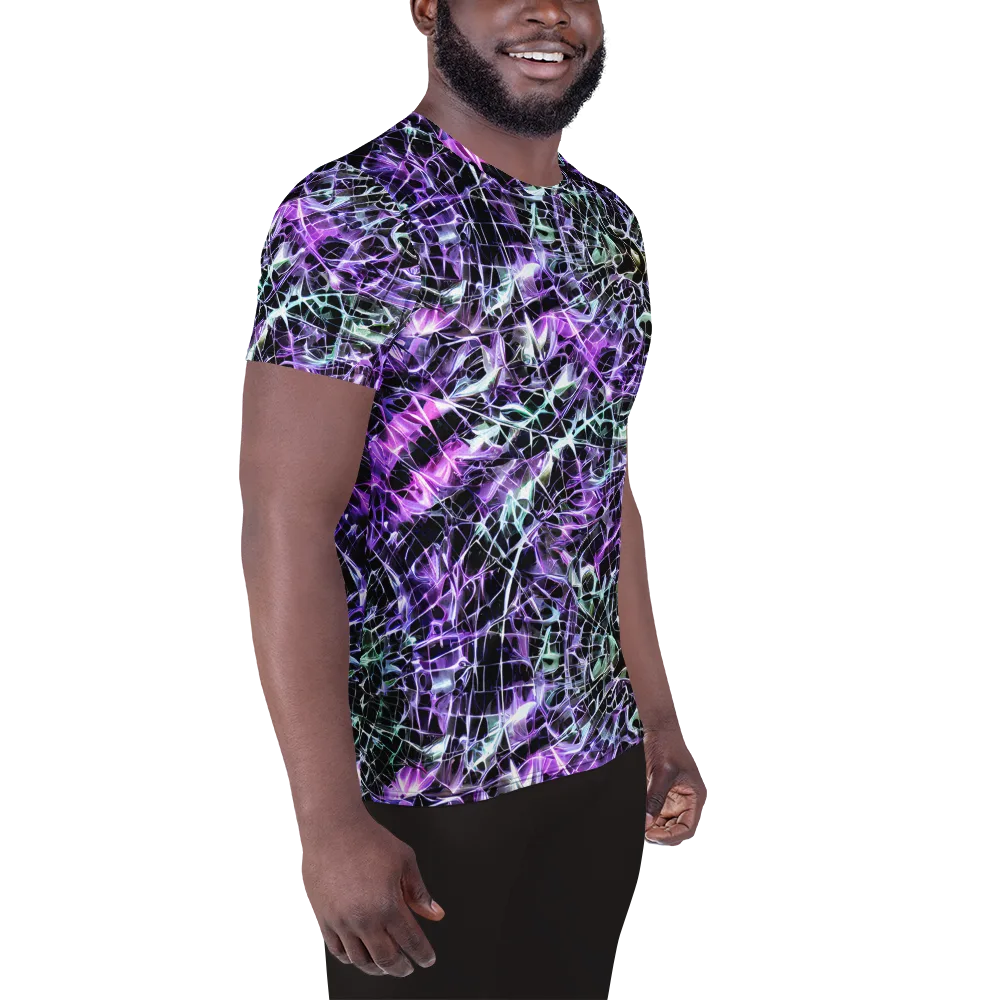 Spectral Circuitry on Men's Athletic T-Shirt — Right