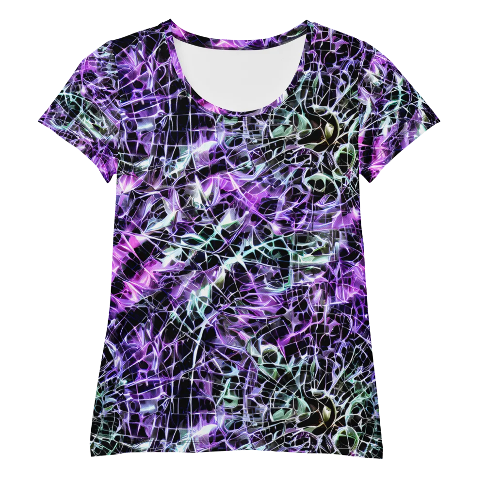 Spectral Circuitry on Women's Athletic T-Shirt — Front