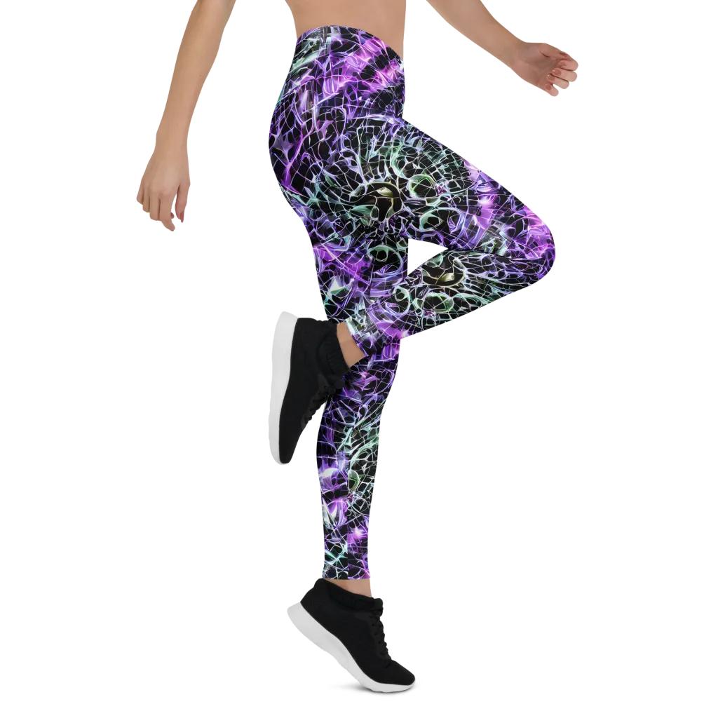 Spectral Circuitry on Leggings — Right