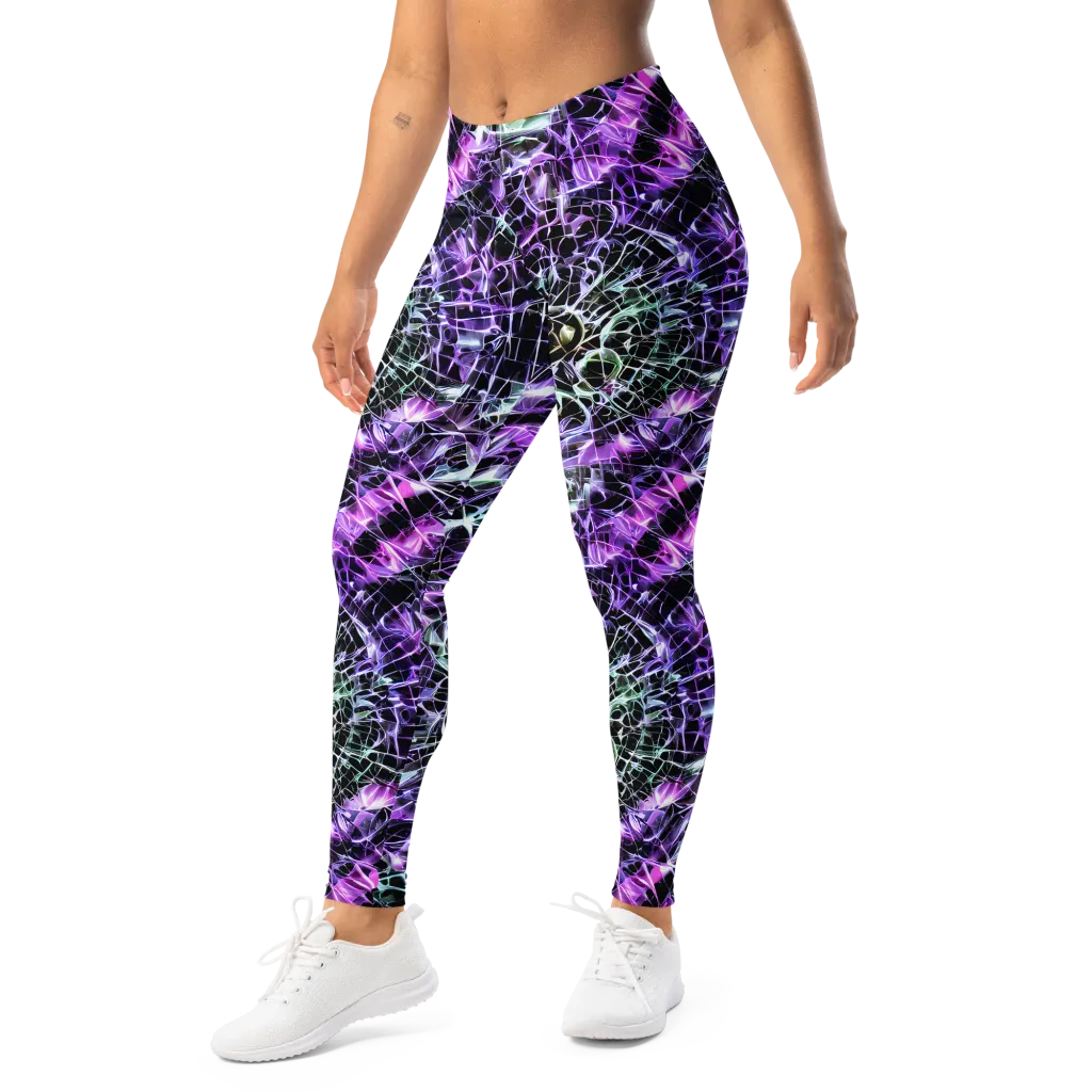 Spectral Circuitry on Leggings — Left Front