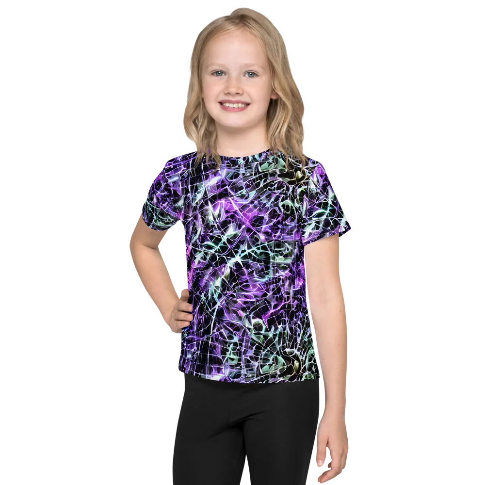 Spectral Circuitry on Kids Crew Neck T-Shirt — Front