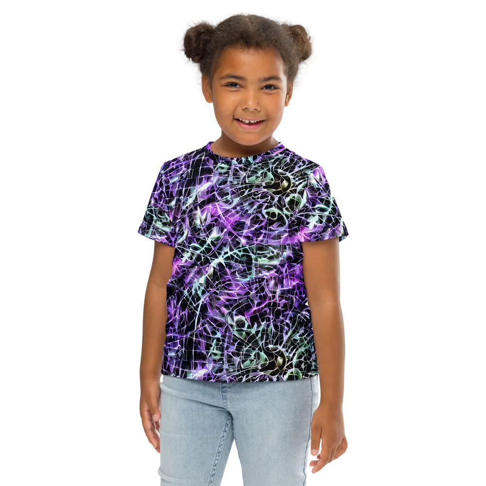 Spectral Circuitry on Kids Crew Neck T-Shirt — Front