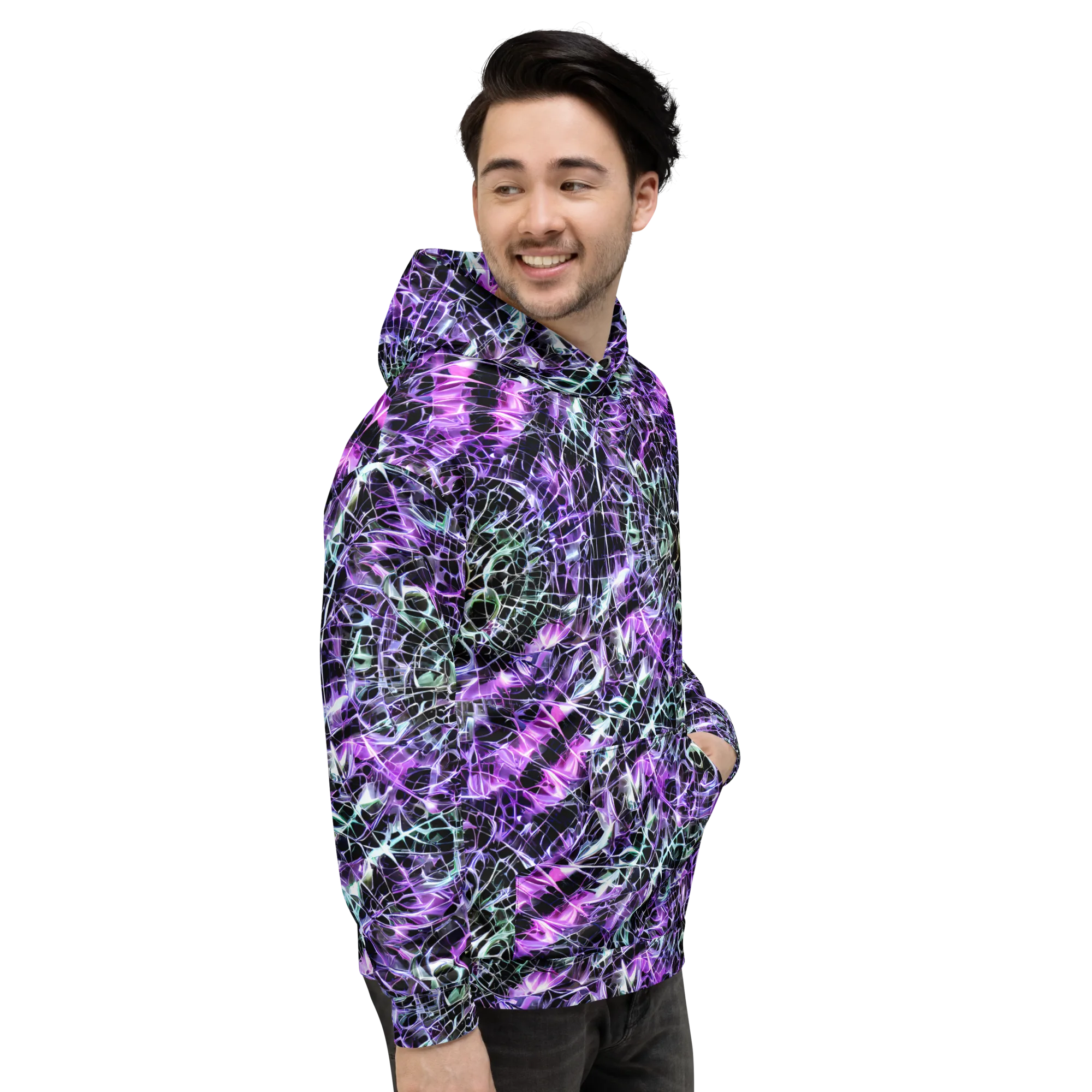 Spectral Circuitry on Hoodie — Right