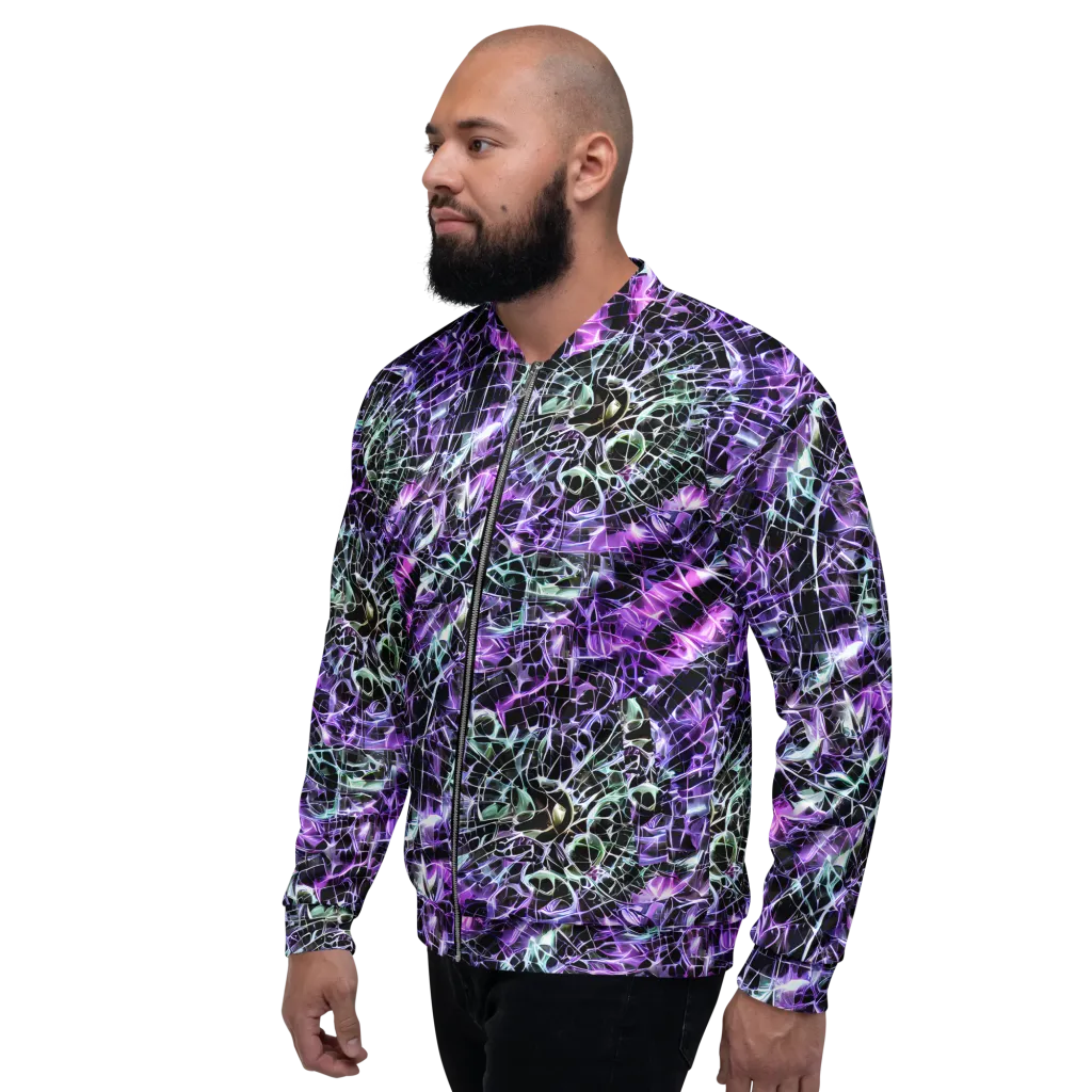 Spectral Circuitry on Bomber Jacket — Left