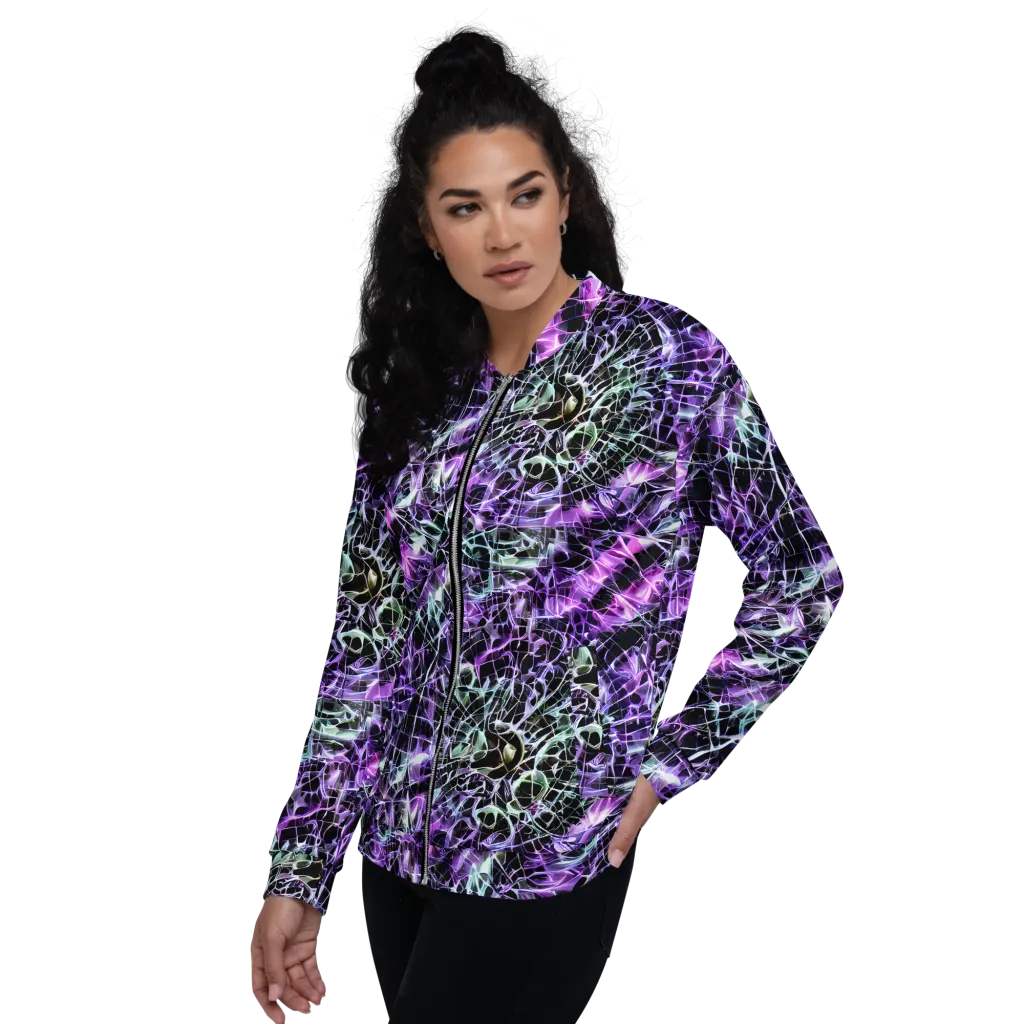 Spectral Circuitry on Bomber Jacket — Left