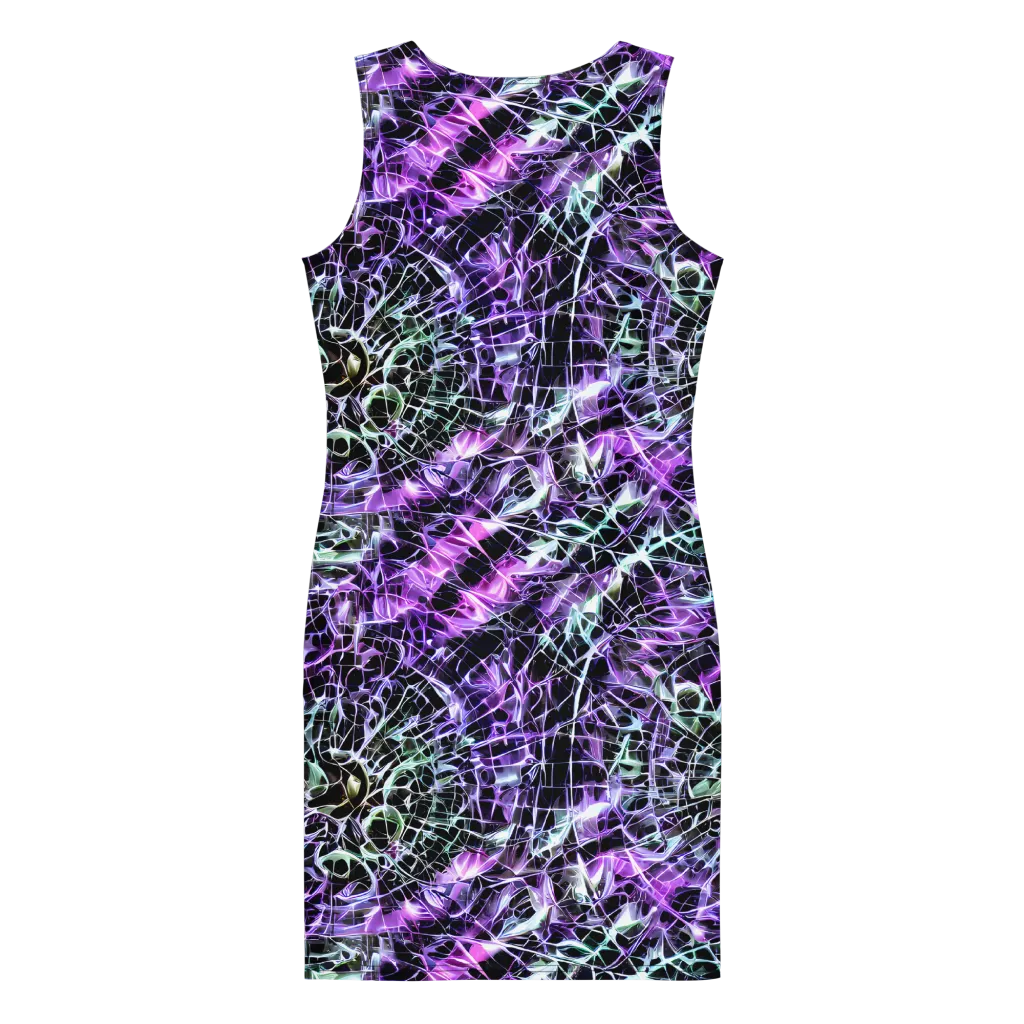 Spectral Circuitry on Bodycon Dress — Back