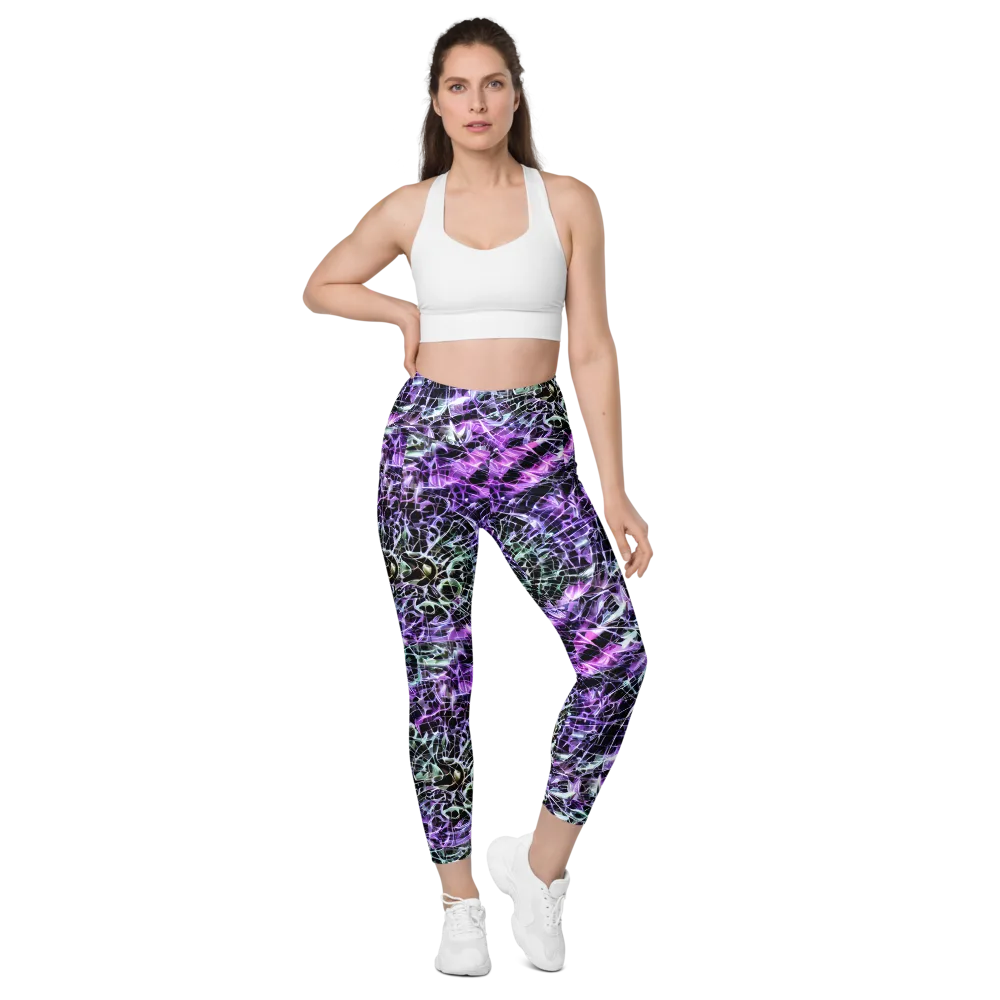 Spectral Circuitry on Leggings with Pockets — Front