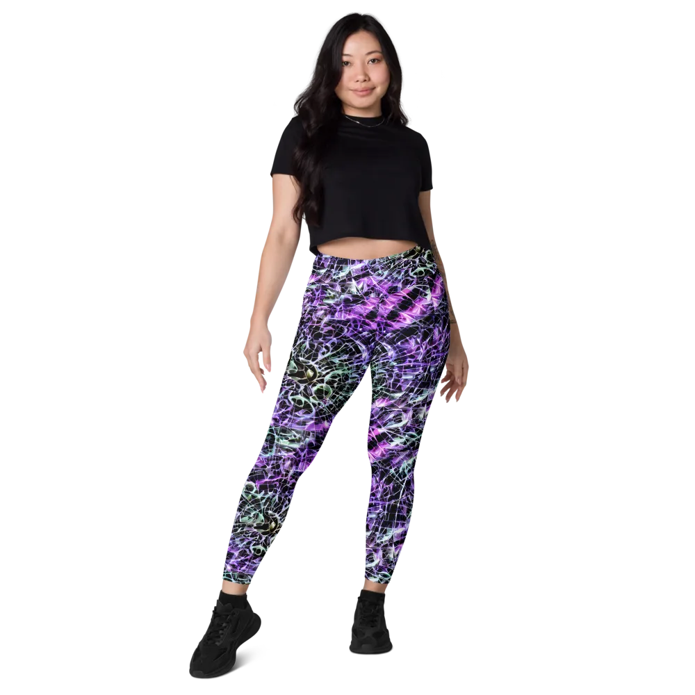 Spectral Circuitry on Leggings with Pockets — Front