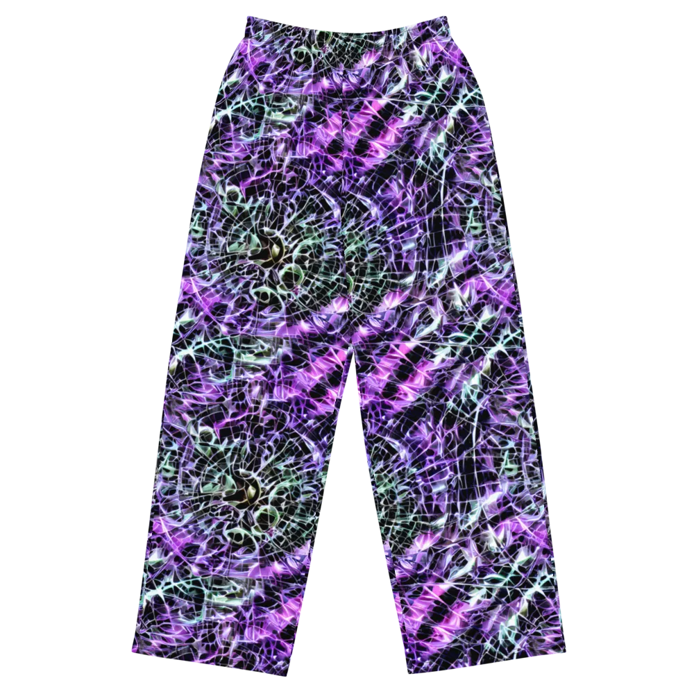 Spectral Circuitry on Wide-Leg Pants — Front