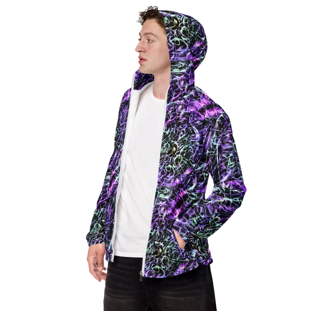 Spectral Circuitry on Men's Windbreaker — Left Front