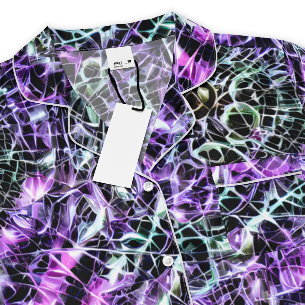 Spectral Circuitry on Women's Short Sleeve Pajama Top — Product details