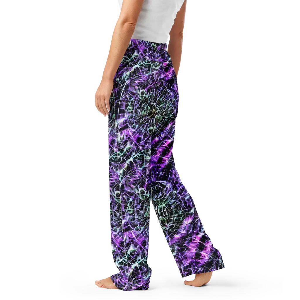 Spectral Circuitry on Women's Pajama Pants — Left