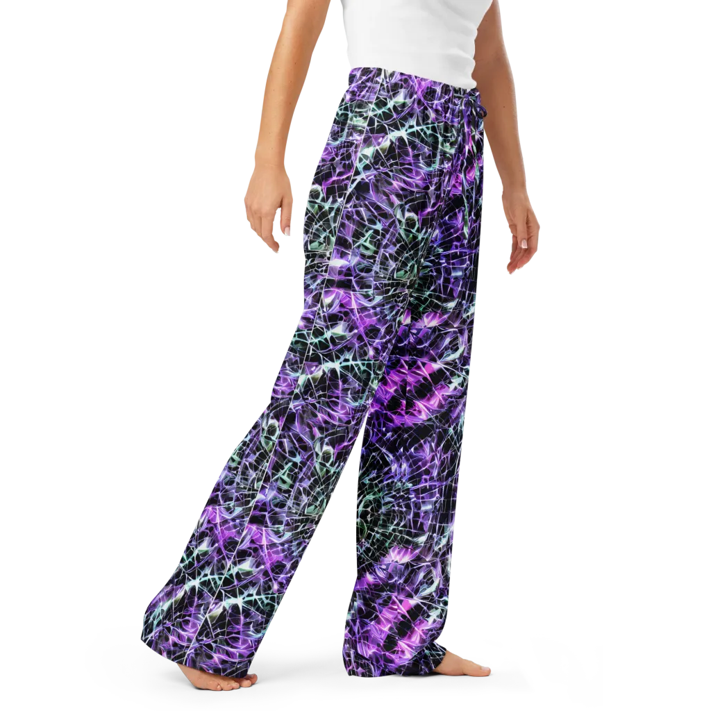 Spectral Circuitry on Women's Pajama Pants — Right Front