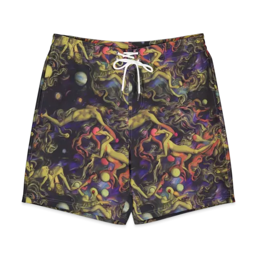 Galactic Playground on a Men's Board Shorts
