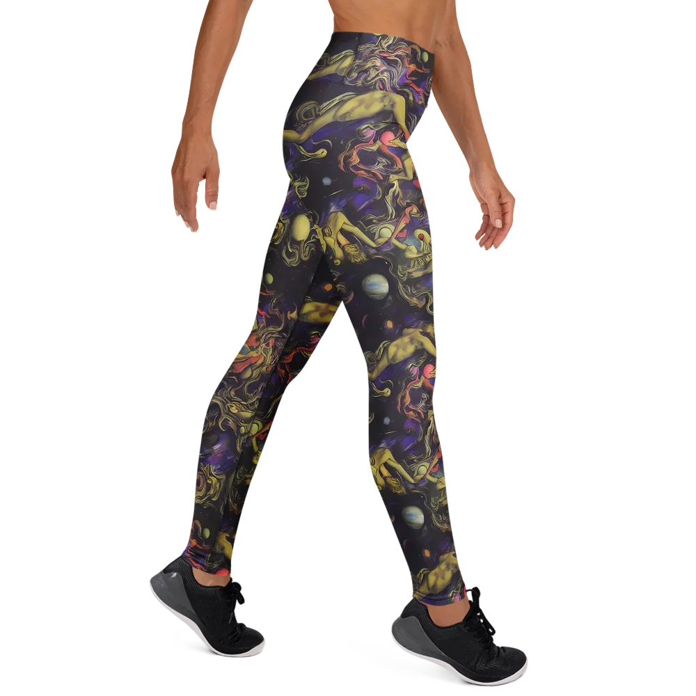 Galactic Playground on Yoga Leggings — Right