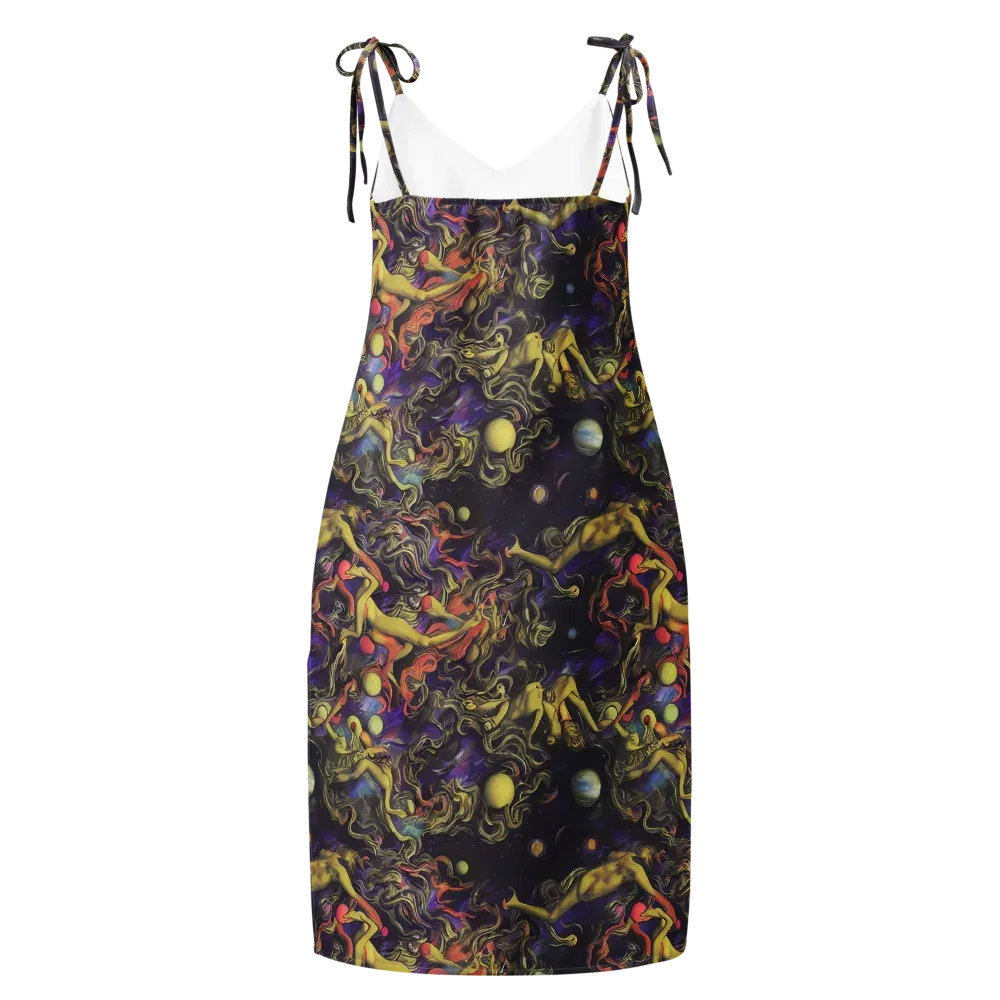 Galactic Playground on Slip Dress — Back