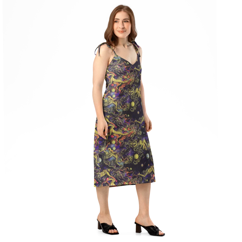 Galactic Playground on Slip Dress — Right Front