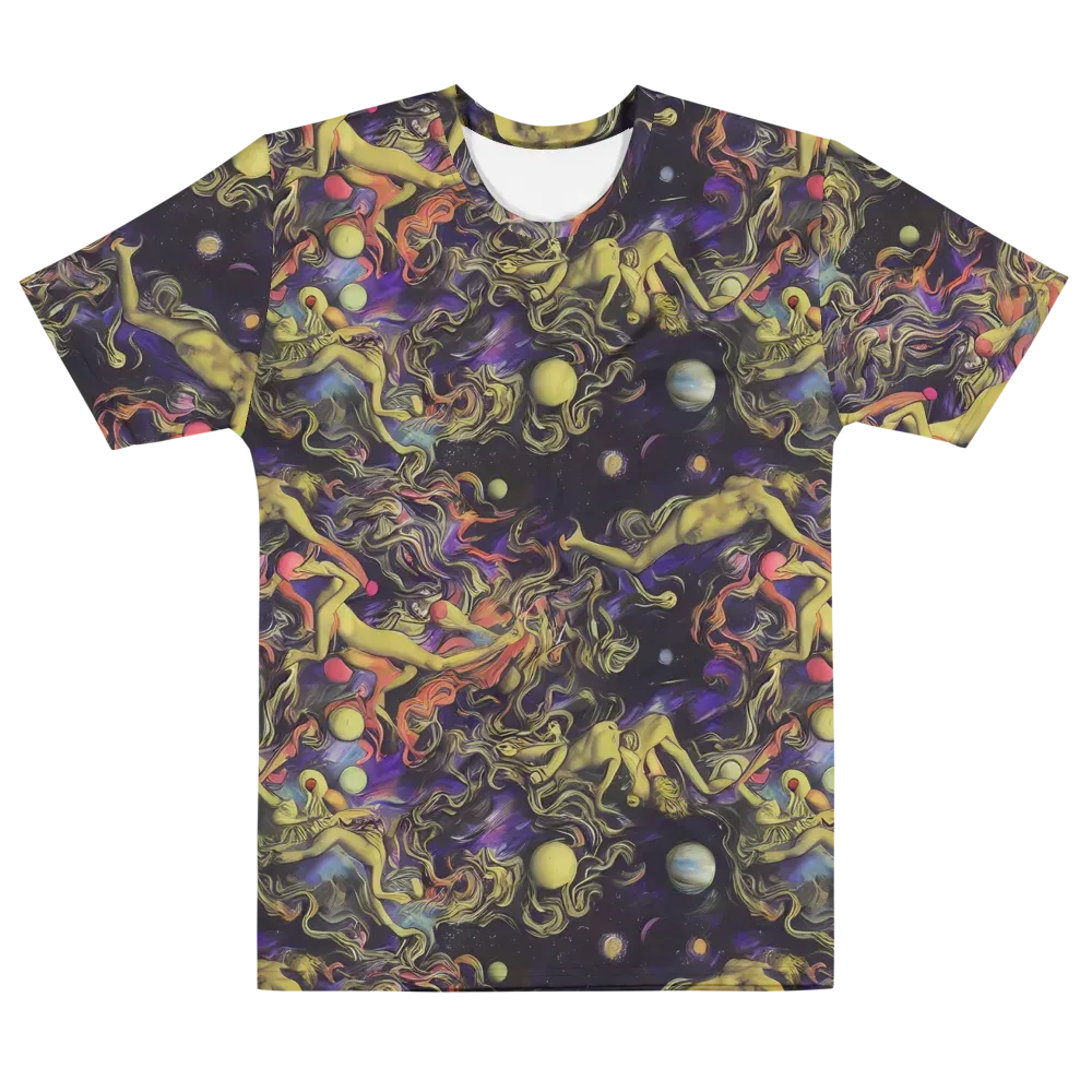 Galactic Playground on Men's Cotton Crew Neck T-Shirt — Front