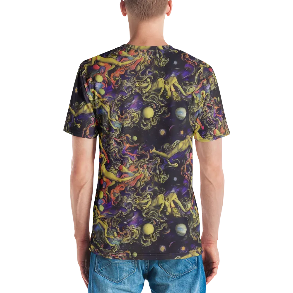Galactic Playground on Men's Crew Neck T-Shirt — Back