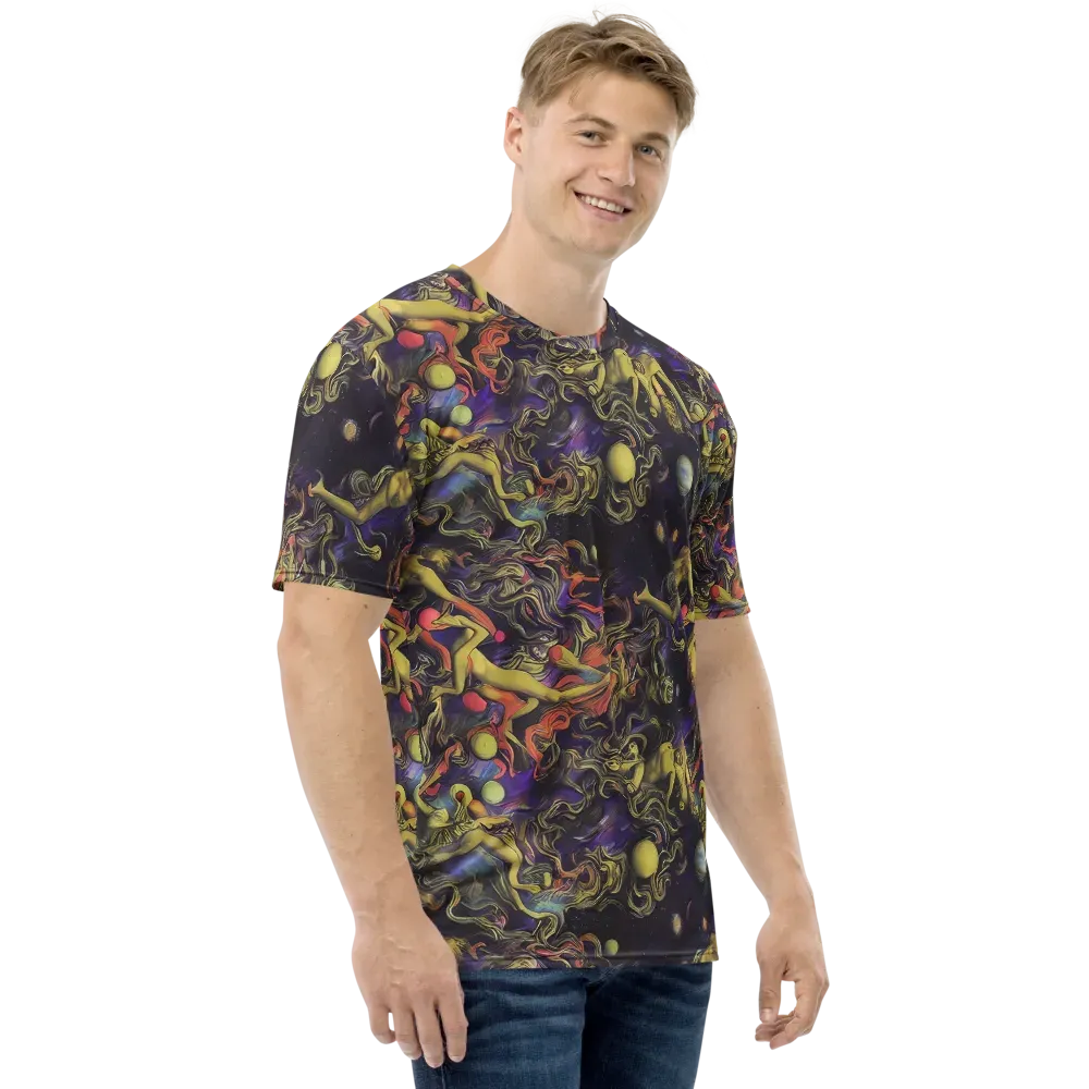 Galactic Playground on Men's Crew Neck T-Shirt — Right