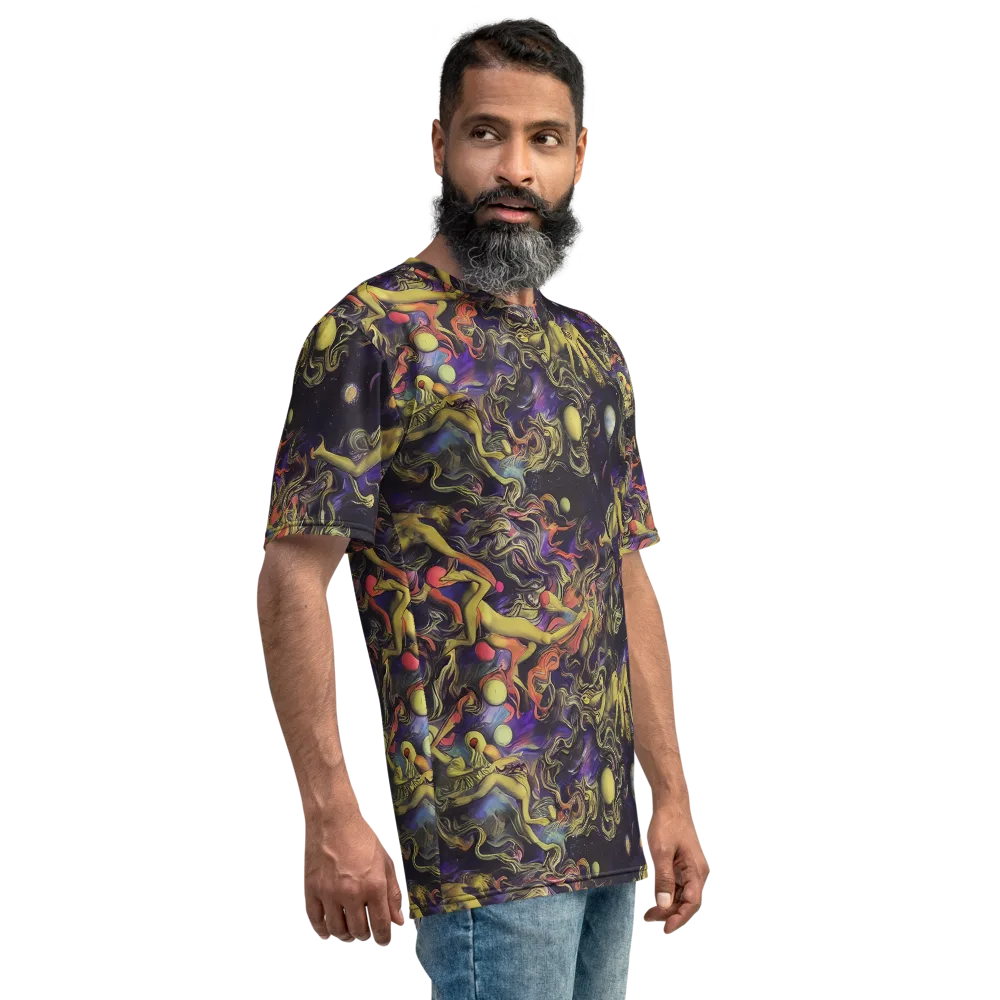 Galactic Playground on Men's Crew Neck T-Shirt — Right