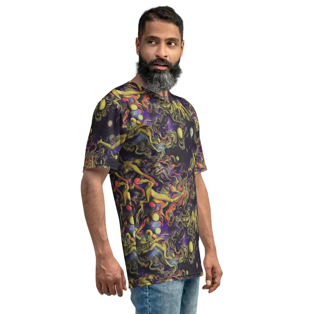 Galactic Playground on Men's Crew Neck T-Shirt — Right
