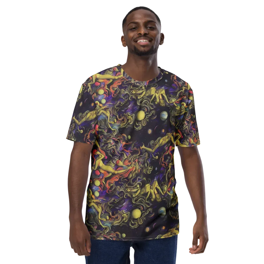 Galactic Playground on Men's Crew Neck T-Shirt — Front