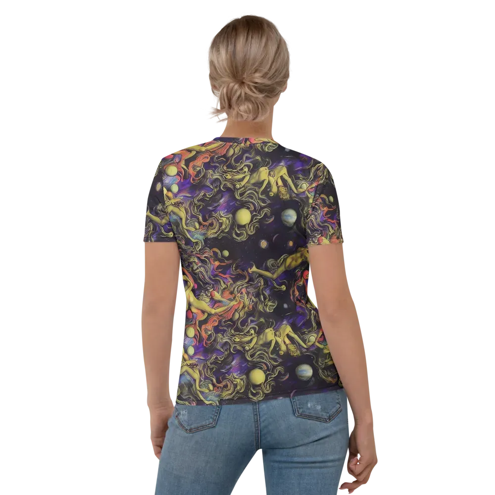 Galactic Playground on Women's Crew Neck T-Shirt — Back