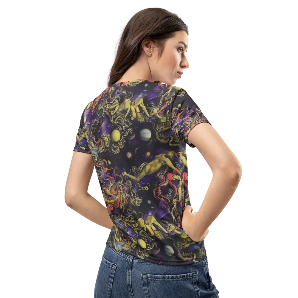 Galactic Playground on Women's Crew Neck T-Shirt — Back