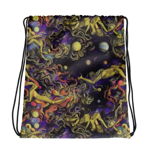 Galactic Playground on a Drawstring Bag
