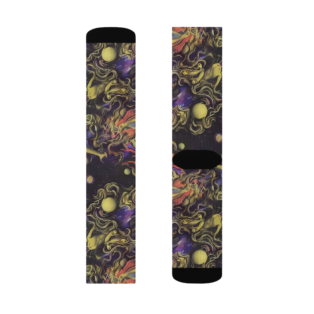 Galactic Playground on Socks — Left Sock