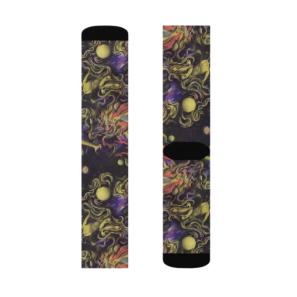 Galactic Playground on Socks — Right Sock