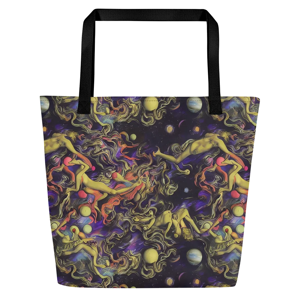 Galactic Playground on Large Tote Bag W/ Pocket — Front