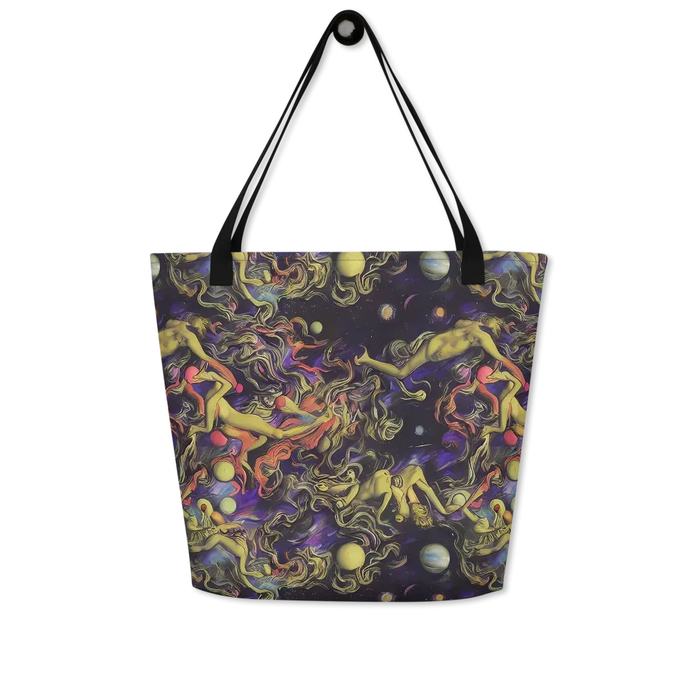 Galactic Playground on Large Tote Bag W/ Pocket — Front