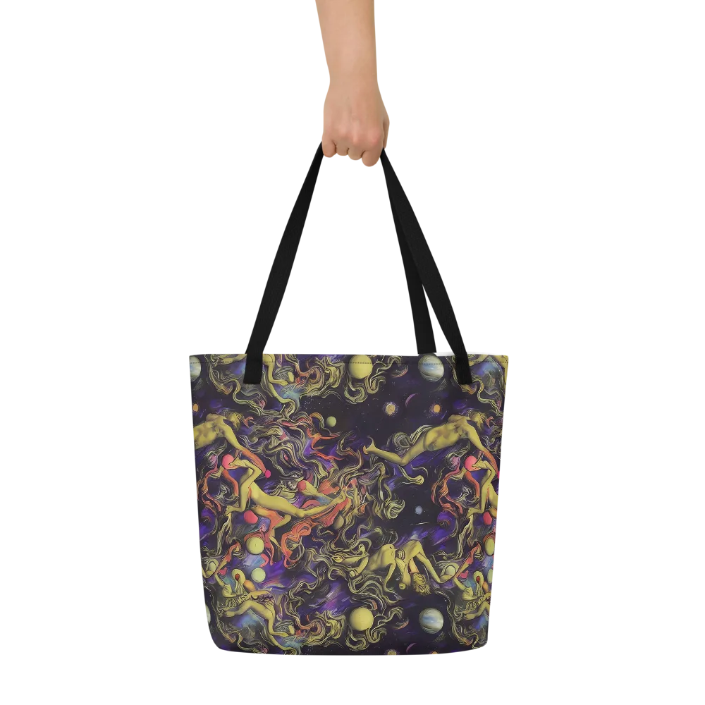 Galactic Playground on Large Tote Bag W/ Pocket — Front