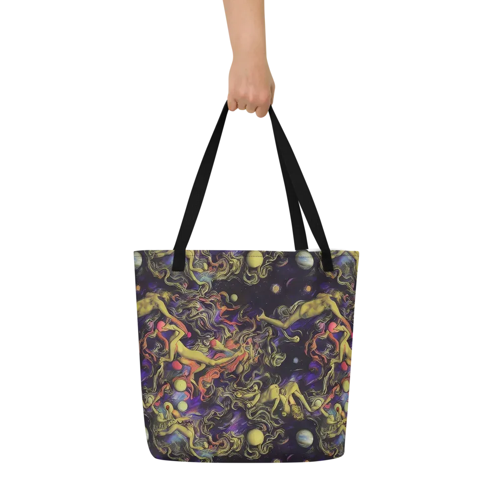 Galactic Playground on Large Tote Bag W/ Pocket — Front