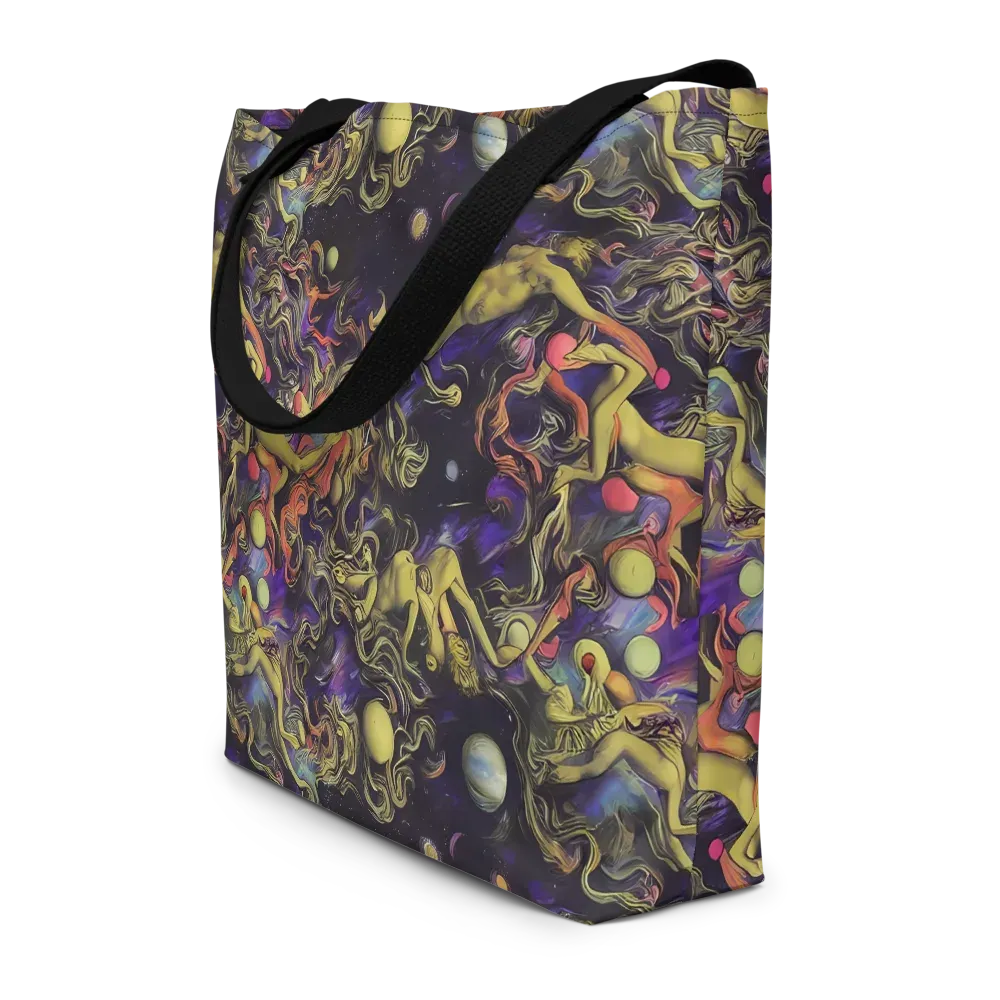 Galactic Playground on Large Tote Bag W/ Pocket — Front