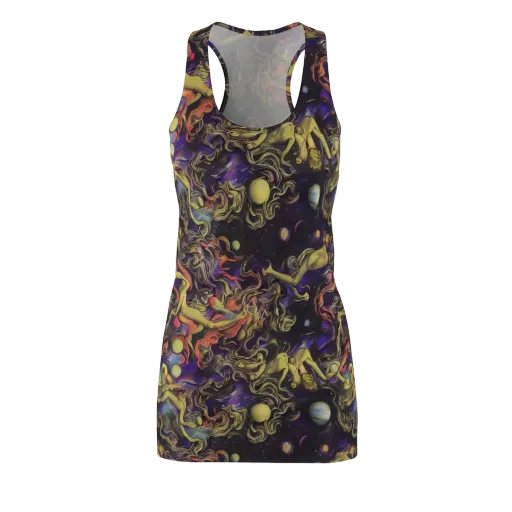 Galactic Playground on a Racerback Dress