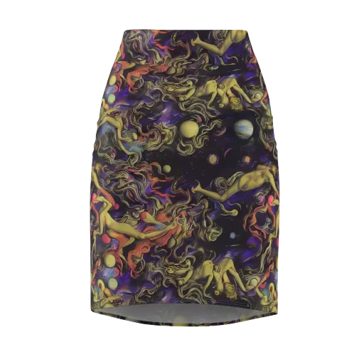 Galactic Playground on a Pencil Skirt