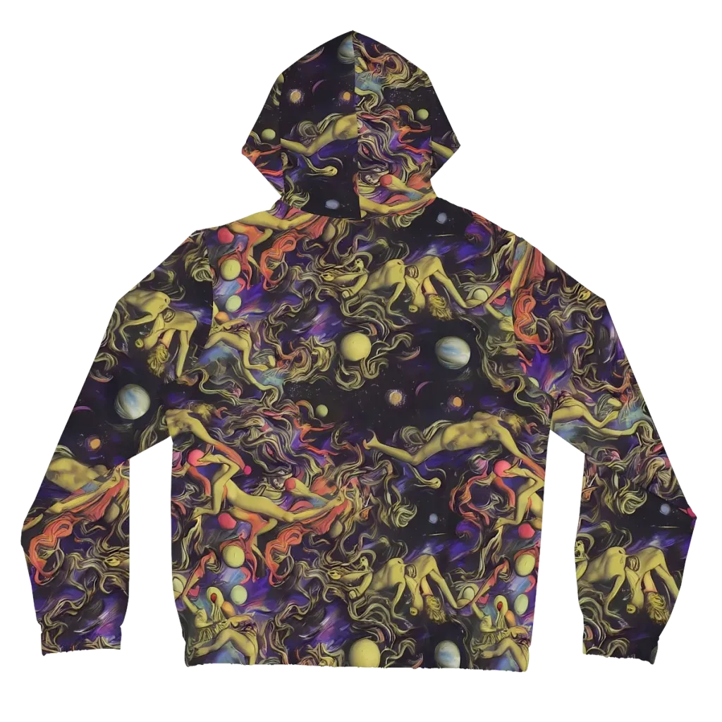 Galactic Playground on Women's Full-Zip Hoodie — Back